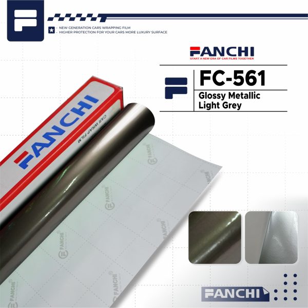 Glossy Metallic Light Grey
