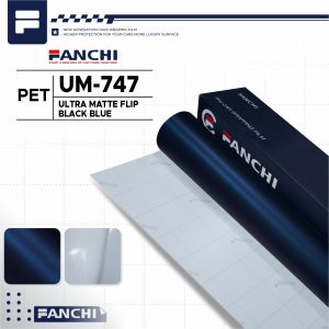 Ultra Matte Flip Black Blue PET