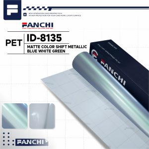 Matte Color Shift Metallic Blue White Green