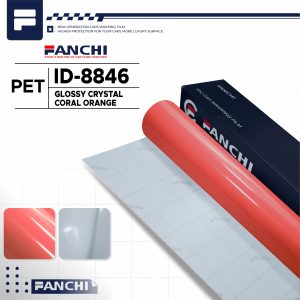 Glossy Crystal Coral Orange