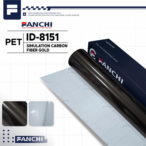Simulation Carbon Fiber Gold