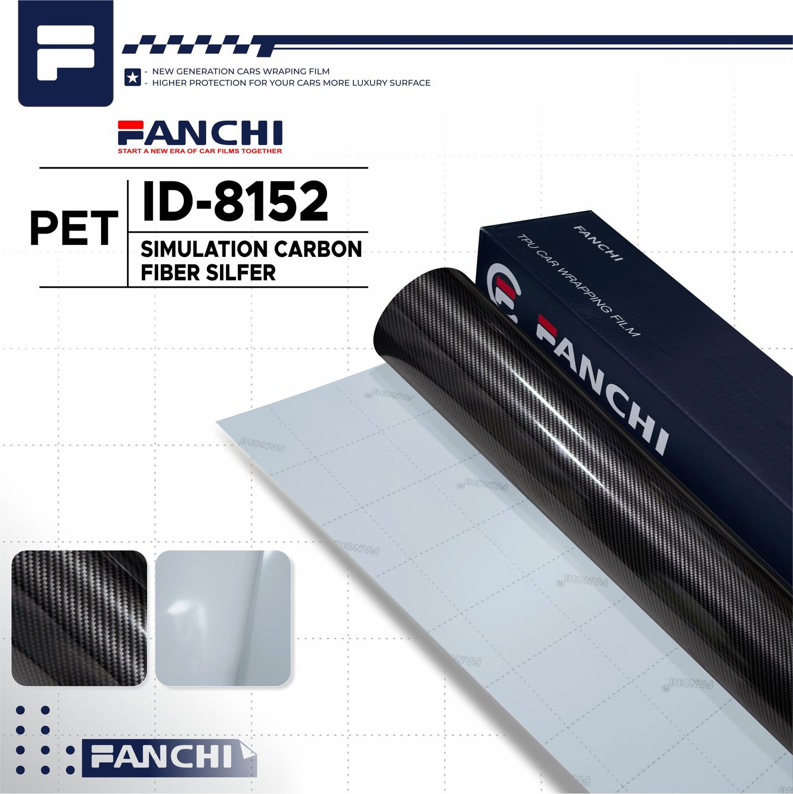 Simulation Carbon Fiber Silver - Achieving Extraordinary Achievments