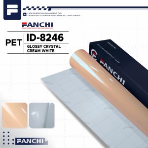 Glossy Crystal Cream White