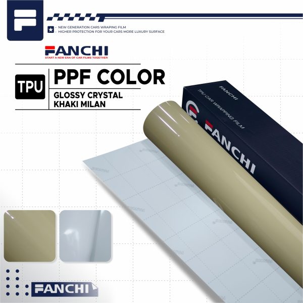 TPU - Glossy Crystal Khaki Milan