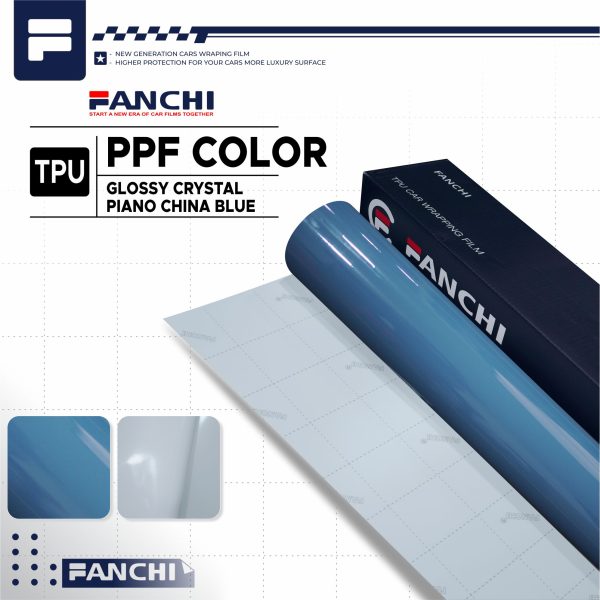 TPU - Glossy Crystal Piano China Blue