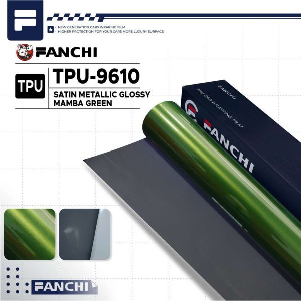 TPU - Satin Metallic Glossy Mamba Green