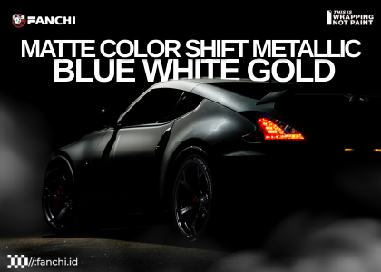 Matte Color Shift Metallic Blue White Gold