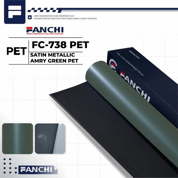 Satin Metallic Army Green