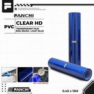 Transparant Film Biru Muda/Light Blue- Clear HD